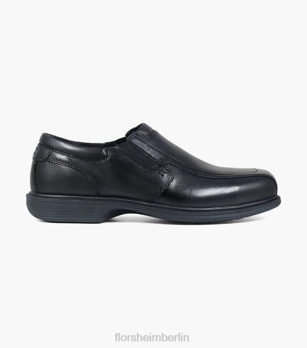 D280410 Schwarz Schuhwerk Männer Florsheim Utility-Schnürstiefel mit Stahlkappe und schlichter Zehenpartie