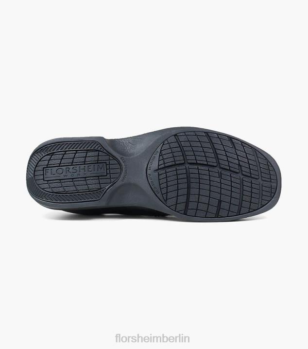 D280410 Schwarz Schuhwerk Männer Florsheim Utility-Schnürstiefel mit Stahlkappe und schlichter Zehenpartie