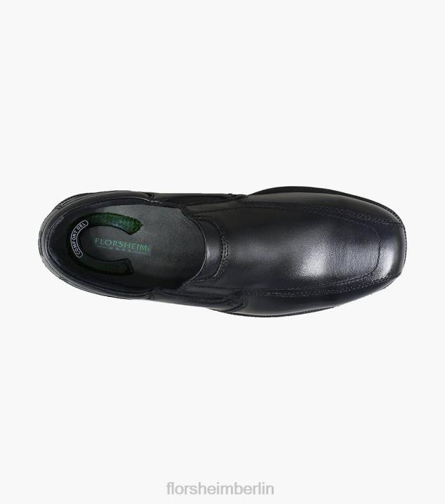 D280410 Schwarz Schuhwerk Männer Florsheim Utility-Schnürstiefel mit Stahlkappe und schlichter Zehenpartie