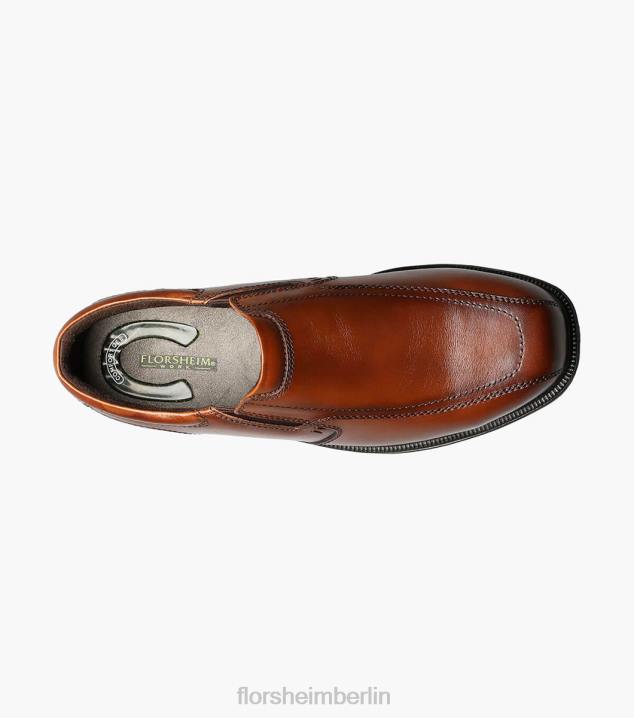 D280411 braun Schuhwerk Männer Florsheim Coronis Work Steel Toe Bike Toe Slip-On