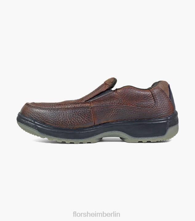 D280421 braun Schuhwerk Männer Florsheim Lucky Work Composite Toe Moc Toe Slip-on