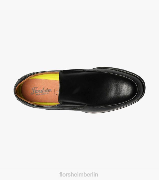 D28089 Schwarz Schuhwerk Männer Florsheim Midtown Moc-Toe-Slipper