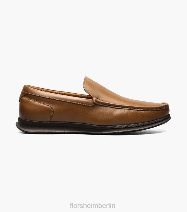 D280104 Cognac Schuhwerk Männer Florsheim Montigo Moc Toe venezianische Loafer