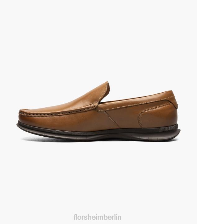 D280104 Cognac Schuhwerk Männer Florsheim Montigo Moc Toe venezianische Loafer