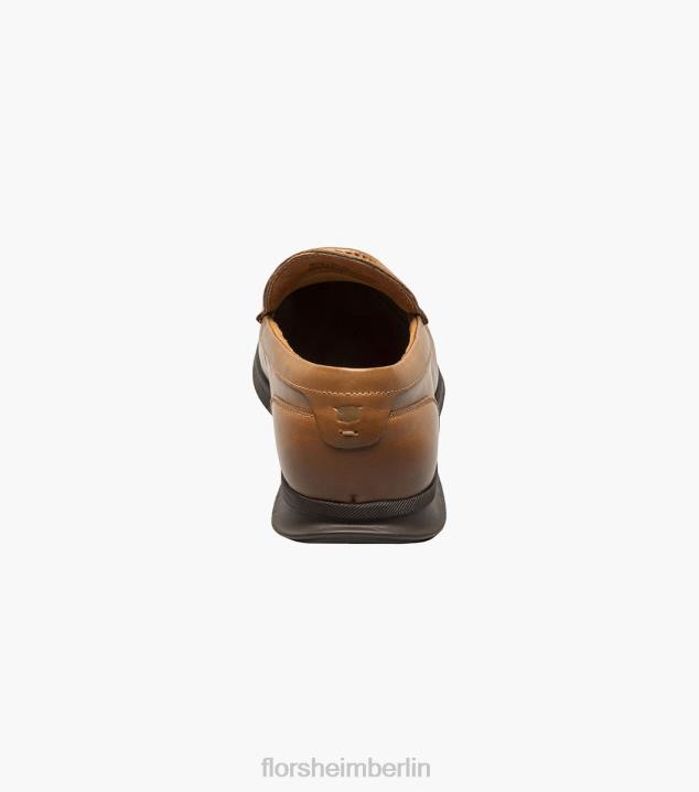 D280104 Cognac Schuhwerk Männer Florsheim Montigo Moc Toe venezianische Loafer