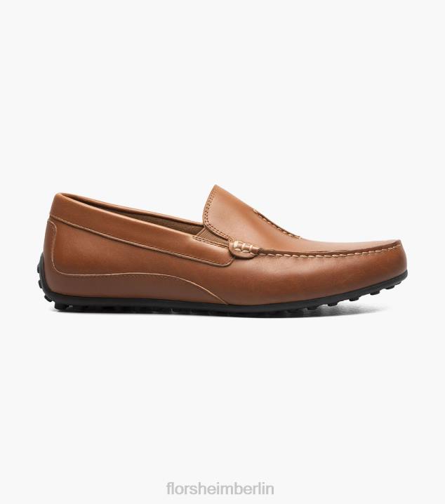 D280106 Sattelbräune Schuhwerk Männer Florsheim Throttle Moc-Toe-Loafer im venezianischen Stil