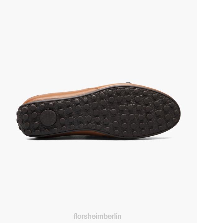 D280106 Sattelbräune Schuhwerk Männer Florsheim Throttle Moc-Toe-Loafer im venezianischen Stil