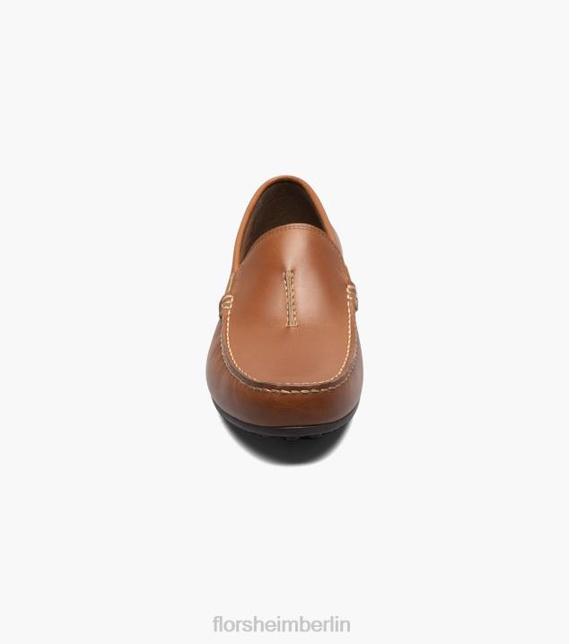 D280106 Sattelbräune Schuhwerk Männer Florsheim Throttle Moc-Toe-Loafer im venezianischen Stil