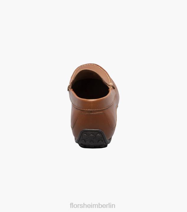 D280106 Sattelbräune Schuhwerk Männer Florsheim Throttle Moc-Toe-Loafer im venezianischen Stil