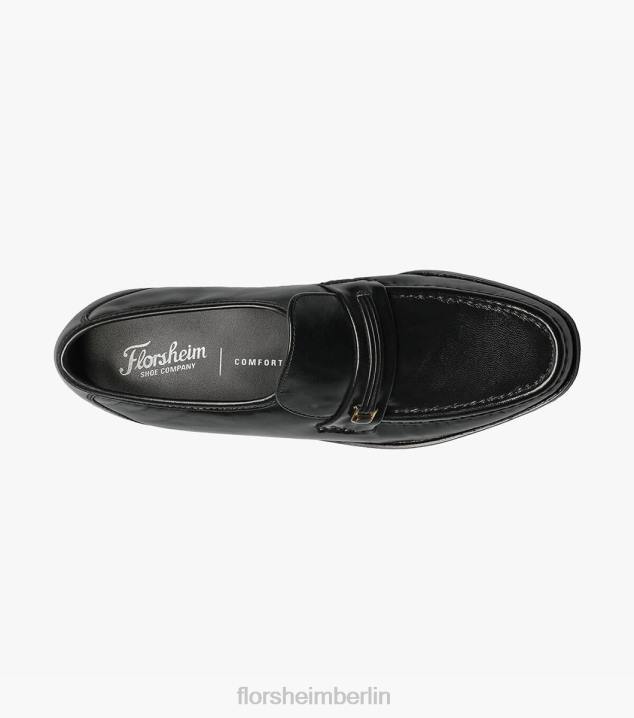 D280130 Schwarz Schuhwerk Männer Florsheim Riva Moc-Toe-Slipper