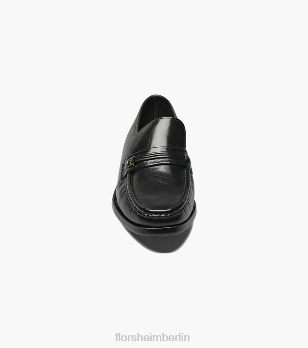 D280130 Schwarz Schuhwerk Männer Florsheim Riva Moc-Toe-Slipper