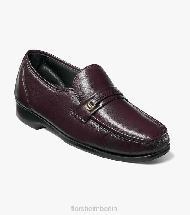 D280133 Burgund Schuhwerk Männer Florsheim Riva Moc-Toe-Slipper