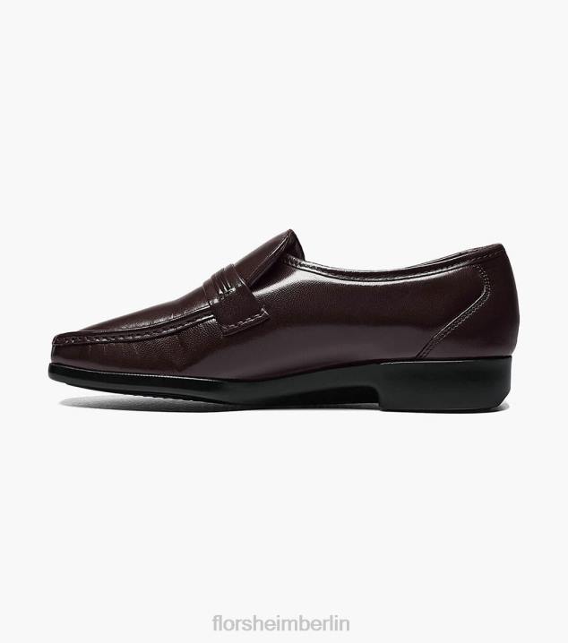 D280133 Burgund Schuhwerk Männer Florsheim Riva Moc-Toe-Slipper
