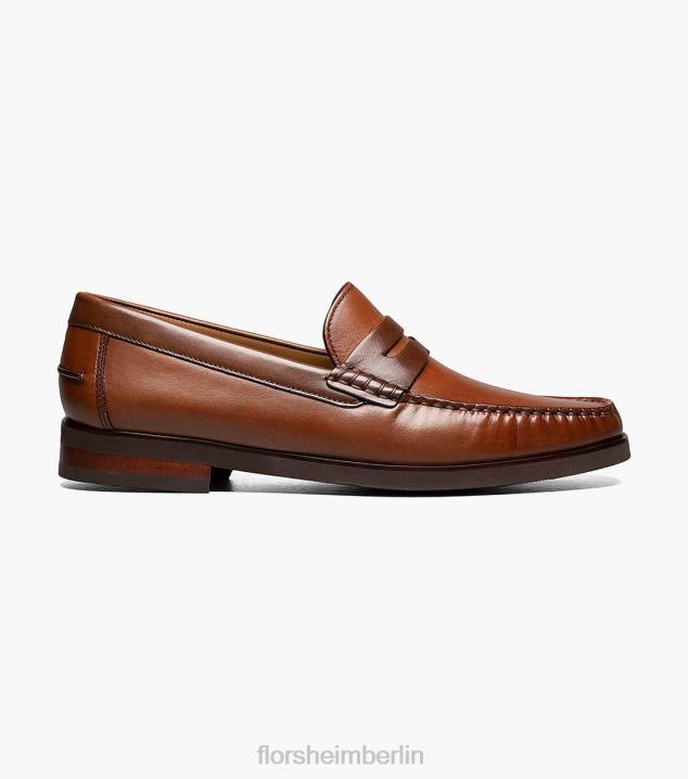 D280177 Cognac-Multi Schuhwerk Männer Florsheim Berkley Flex Moc Toe Penny Loafer