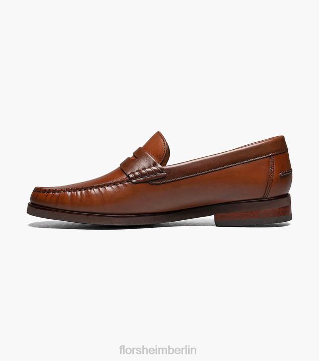D280177 Cognac-Multi Schuhwerk Männer Florsheim Berkley Flex Moc Toe Penny Loafer