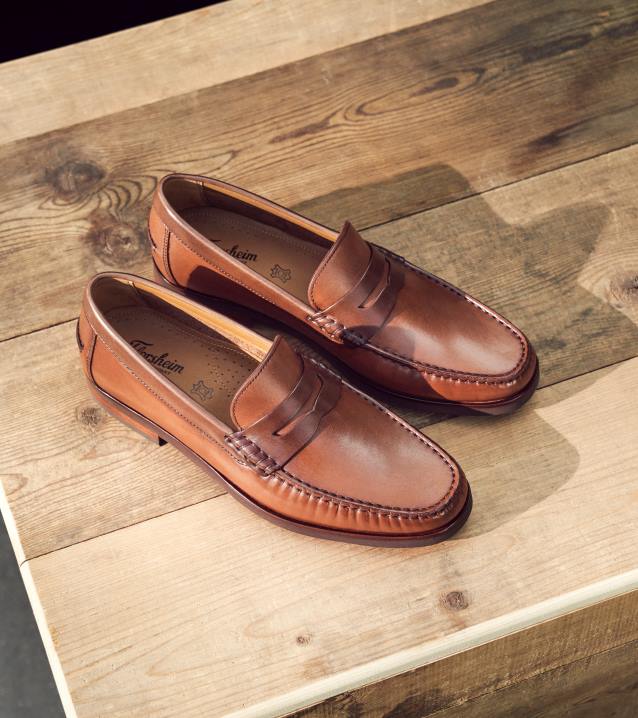 D280177 Cognac-Multi Schuhwerk Männer Florsheim Berkley Flex Moc Toe Penny Loafer
