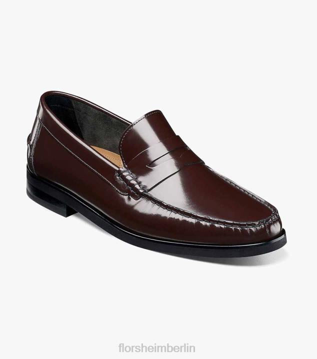 D280178 Burgund Schuhwerk Männer Florsheim Berkley Flex Moc Toe Penny Loafer