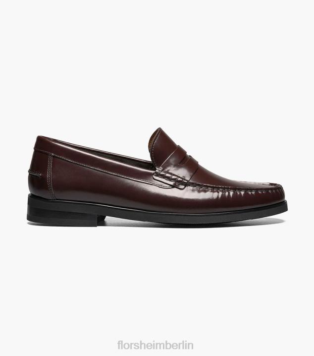 D280178 Burgund Schuhwerk Männer Florsheim Berkley Flex Moc Toe Penny Loafer
