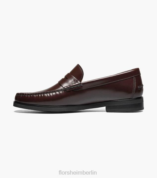 D280178 Burgund Schuhwerk Männer Florsheim Berkley Flex Moc Toe Penny Loafer