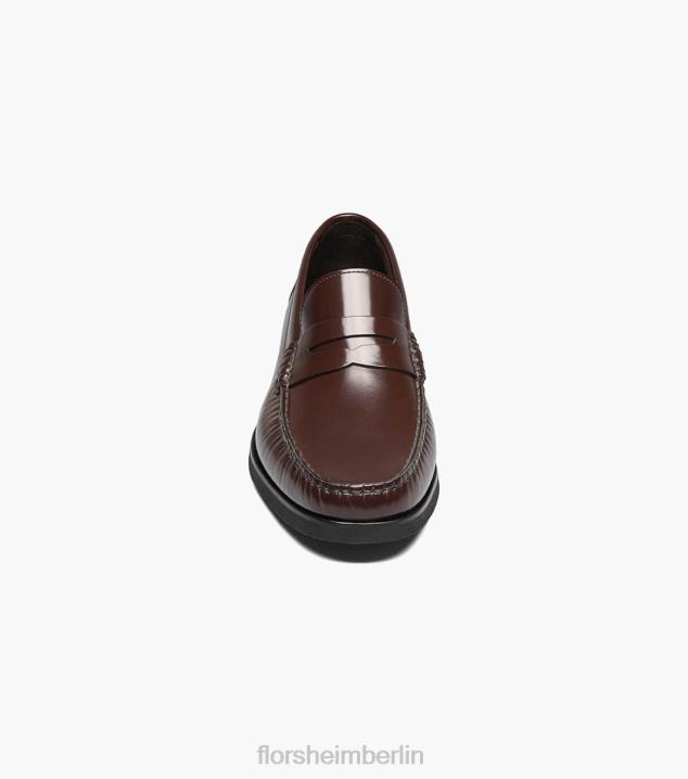 D280178 Burgund Schuhwerk Männer Florsheim Berkley Flex Moc Toe Penny Loafer