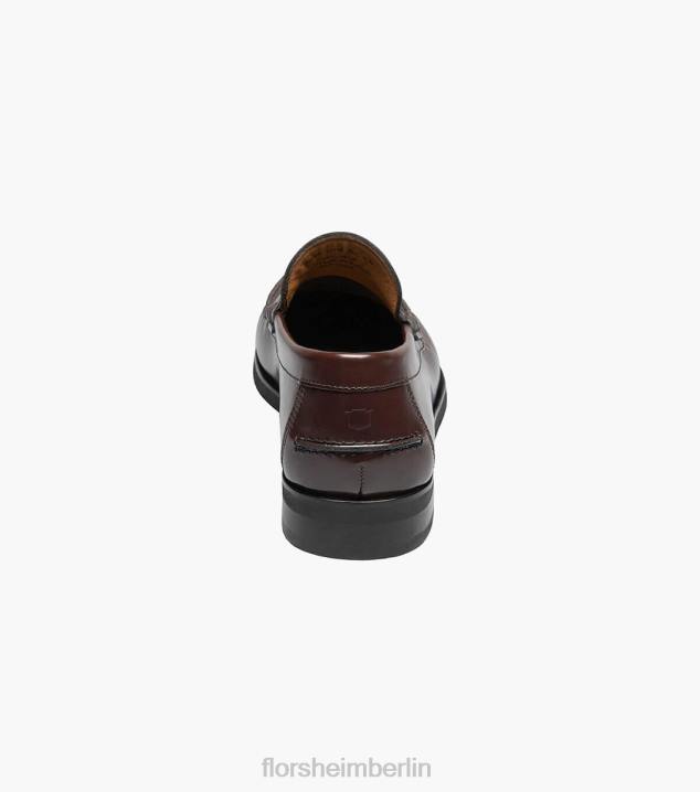 D280178 Burgund Schuhwerk Männer Florsheim Berkley Flex Moc Toe Penny Loafer