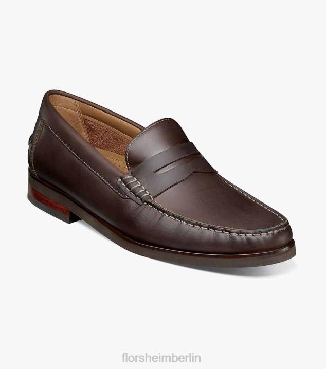D280180 braunes Ch Schuhwerk Männer Florsheim Berkley Flex Moc Toe Penny Loafer