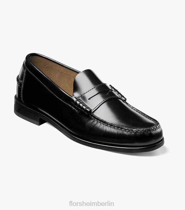 D280182 Schwarz Schuhwerk Männer Florsheim Berkley Moc-Toe-Penny-Loafer