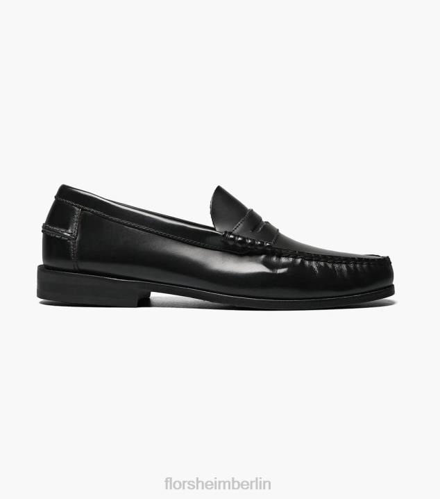 D280182 Schwarz Schuhwerk Männer Florsheim Berkley Moc-Toe-Penny-Loafer