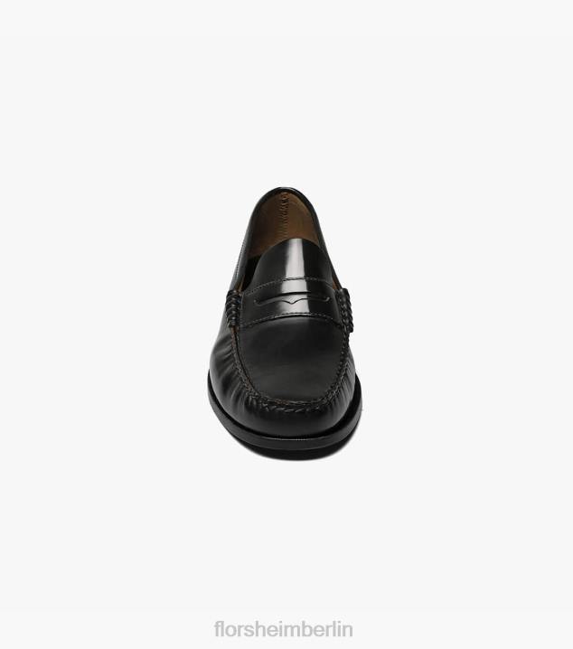D280182 Schwarz Schuhwerk Männer Florsheim Berkley Moc-Toe-Penny-Loafer