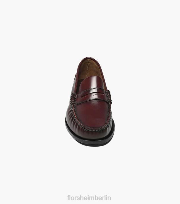D280183 Burgund Schuhwerk Männer Florsheim Berkley Moc-Toe-Penny-Loafer
