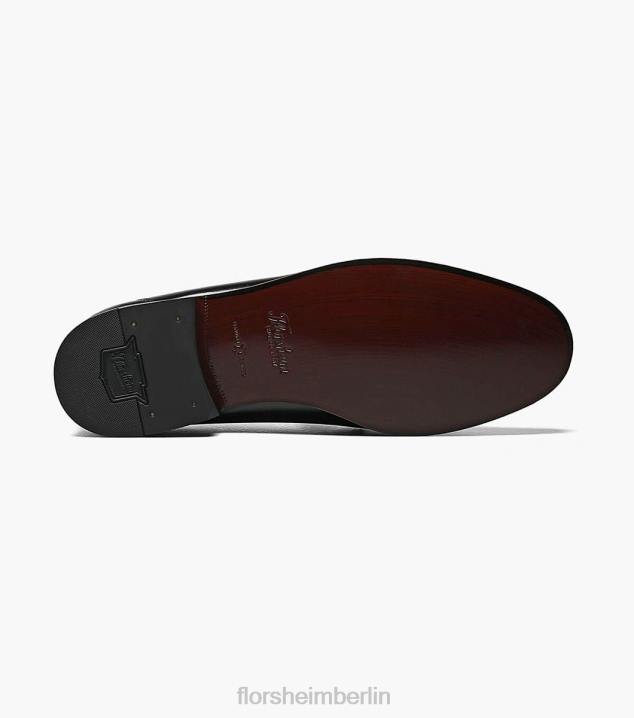 D280190 Schwarzkirsche Schuhwerk Männer Florsheim Como Moc-Zehenriemen-Loafer