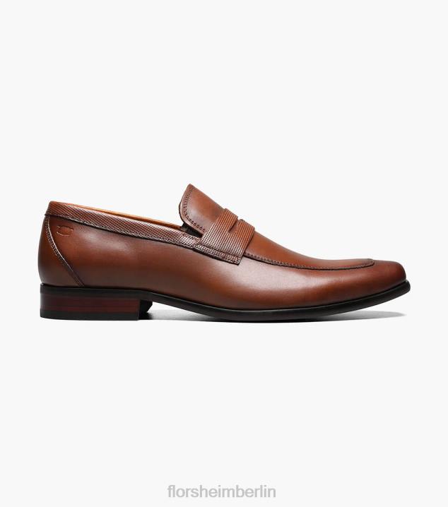 D280197 Cognac Schuhwerk Männer Florsheim Postino 2 Moc Toe Penny Loafer