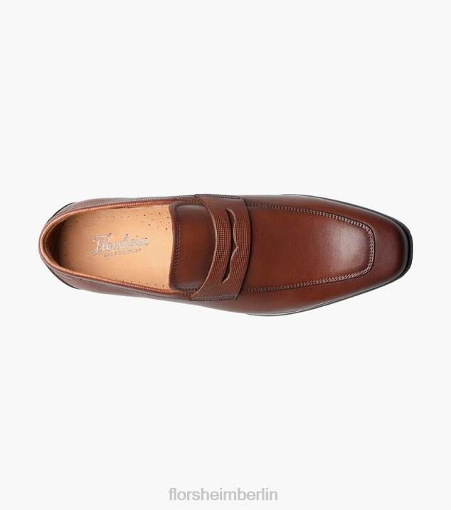 D280197 Cognac Schuhwerk Männer Florsheim Postino 2 Moc Toe Penny Loafer
