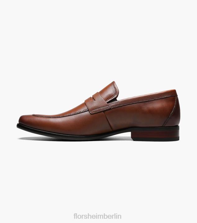 D280197 Cognac Schuhwerk Männer Florsheim Postino 2 Moc Toe Penny Loafer