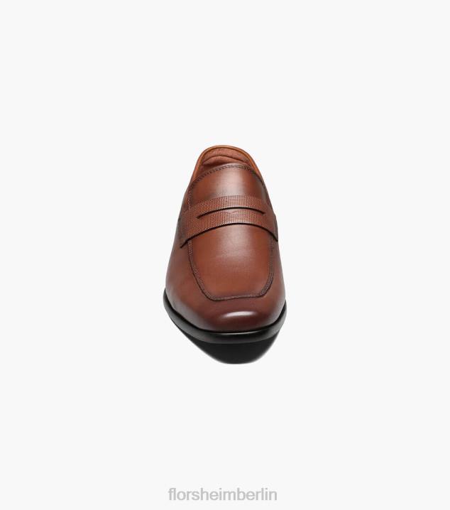 D280197 Cognac Schuhwerk Männer Florsheim Postino 2 Moc Toe Penny Loafer