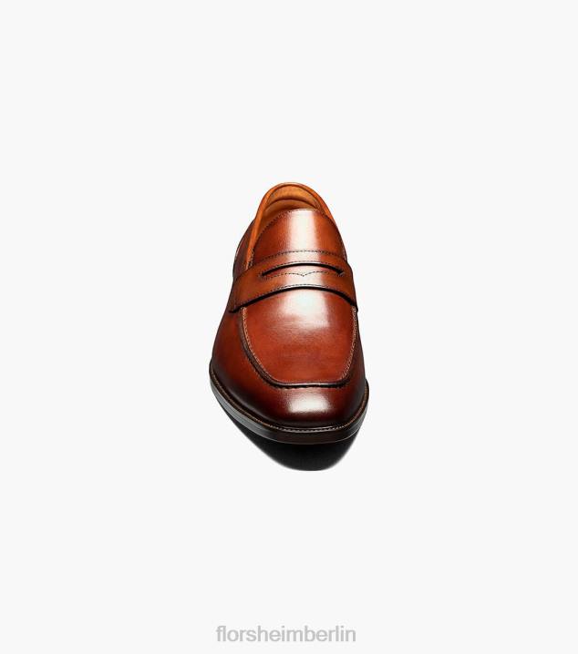 D280198 Cognac Schuhwerk Männer Florsheim Sorrento Moc-Toe-Penny-Loafer