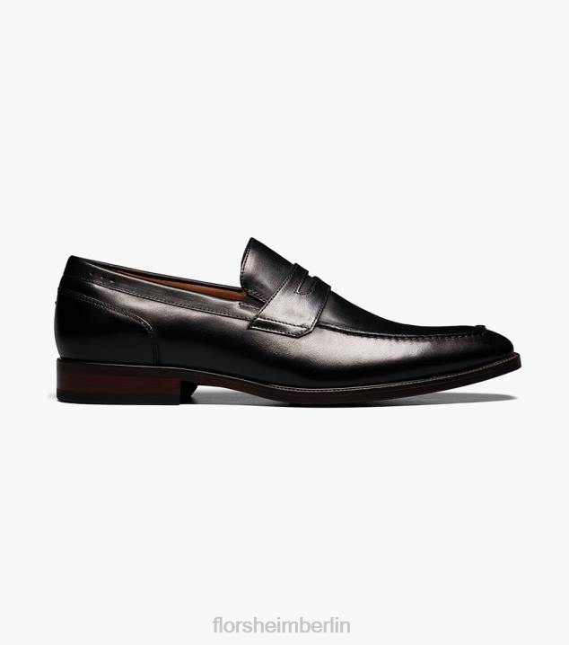 D280199 Schwarz Schuhwerk Männer Florsheim Sorrento Moc-Toe-Penny-Loafer