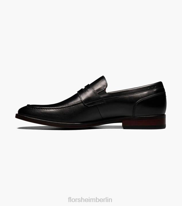 D280199 Schwarz Schuhwerk Männer Florsheim Sorrento Moc-Toe-Penny-Loafer