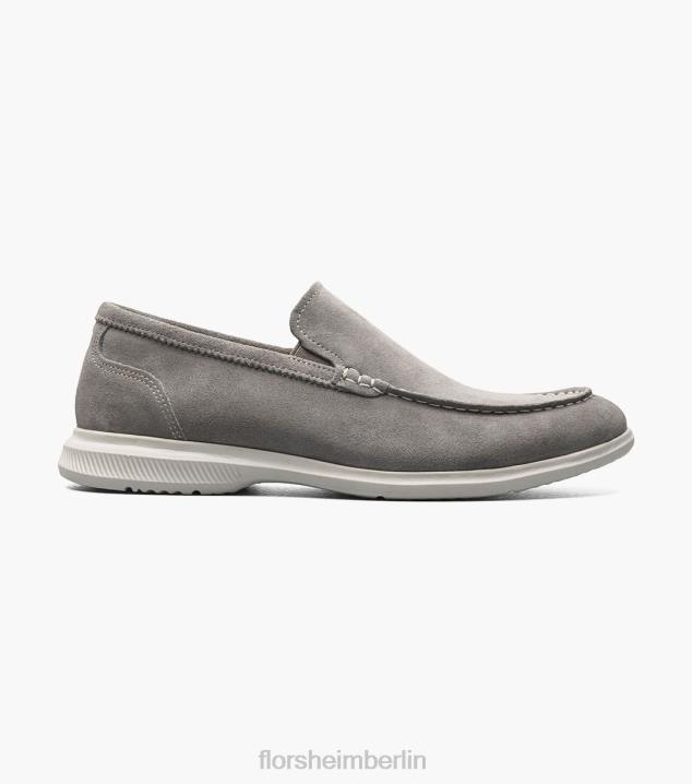 D2801 graues Wildleder Schuhwerk Männer Florsheim Hamptons venezianische Mokassin mit Moc-Toe