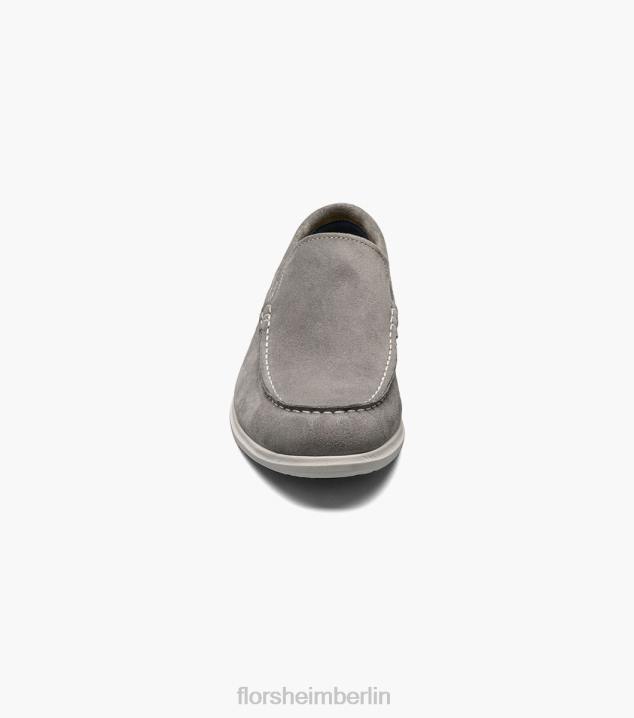 D2801 graues Wildleder Schuhwerk Männer Florsheim Hamptons venezianische Mokassin mit Moc-Toe
