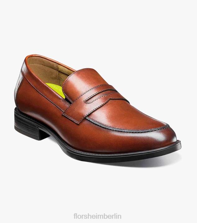 D280201 Cognac Schuhwerk Männer Florsheim Midtown Moc-Toe-Pennyloafer