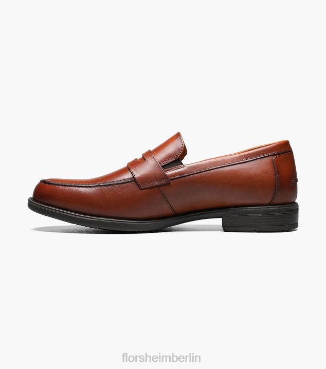 D280201 Cognac Schuhwerk Männer Florsheim Midtown Moc-Toe-Pennyloafer