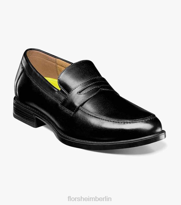 D280202 Schwarz Schuhwerk Männer Florsheim Midtown Moc-Toe-Pennyloafer