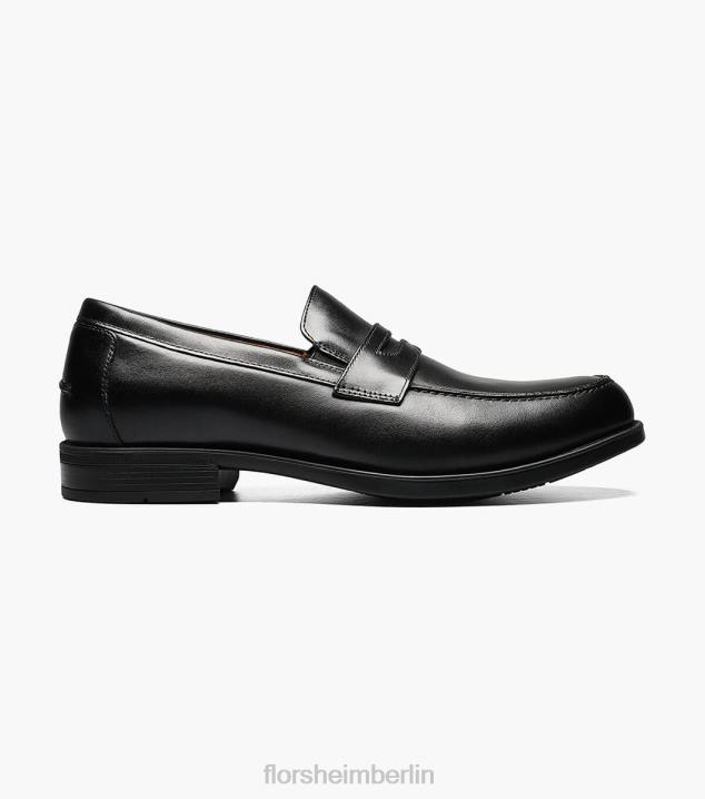 D280202 Schwarz Schuhwerk Männer Florsheim Midtown Moc-Toe-Pennyloafer