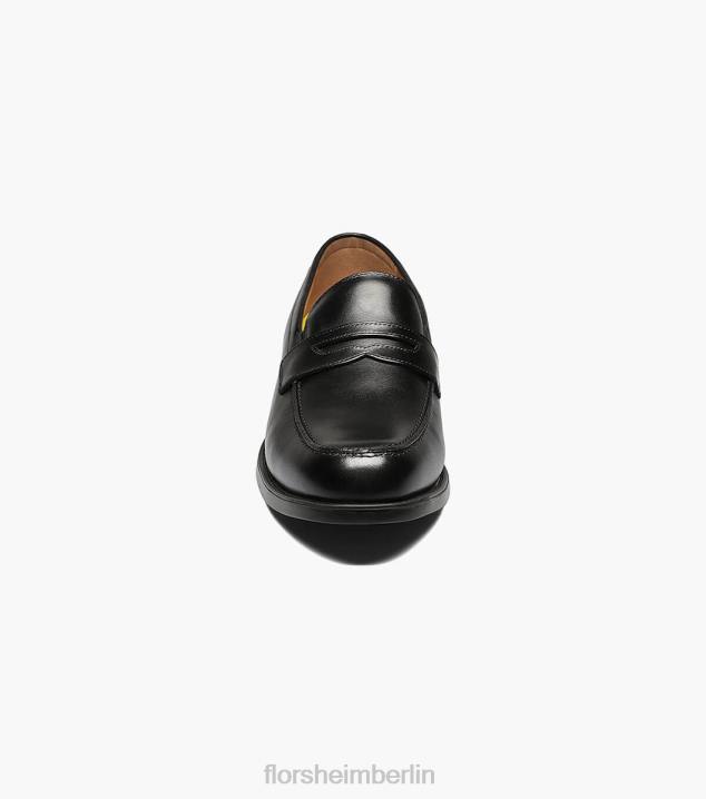 D280202 Schwarz Schuhwerk Männer Florsheim Midtown Moc-Toe-Pennyloafer
