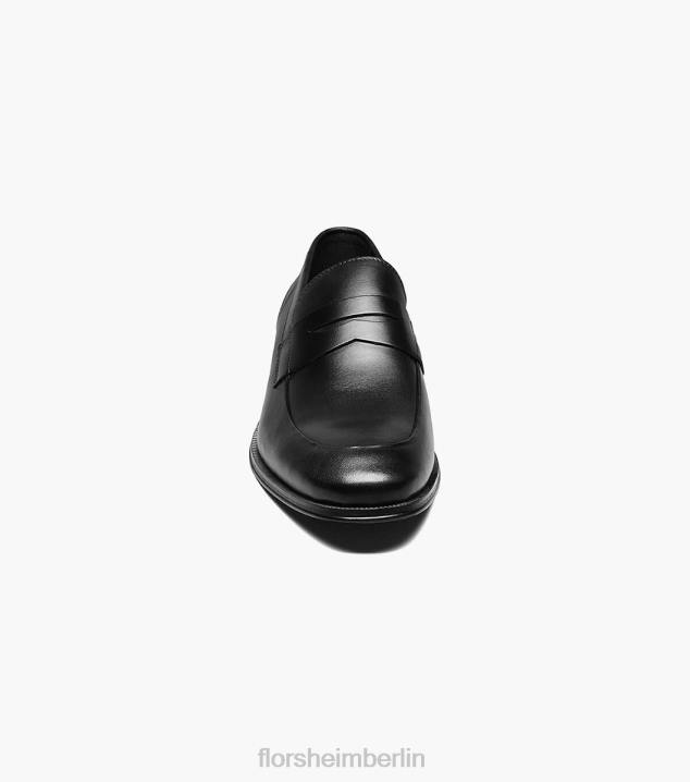 D280213 Schwarz Schuhwerk Männer Florsheim Jetson Moc-Toe-Penny-Loafer