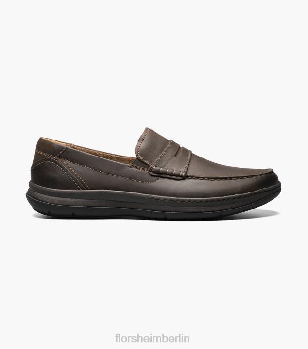 D280240 braunes Ch Schuhwerk Männer Florsheim zentraler Moc-Toe-Pennyloafer