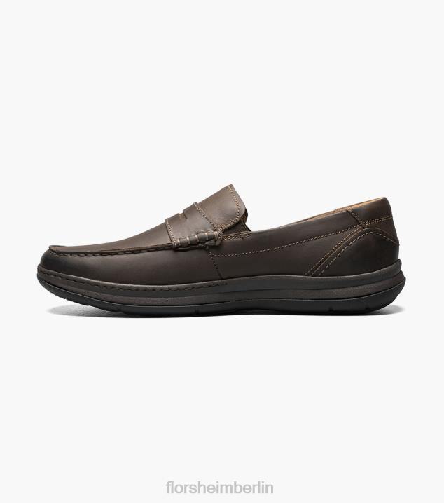 D280240 braunes Ch Schuhwerk Männer Florsheim zentraler Moc-Toe-Pennyloafer