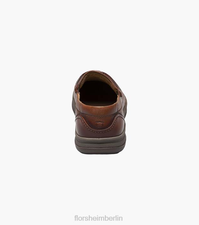 D280241 Cognac Schuhwerk Männer Florsheim zentraler Moc-Toe-Pennyloafer