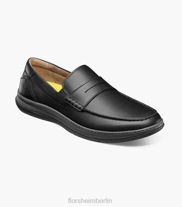 D280242 Schwarz Schuhwerk Männer Florsheim zentraler Moc-Toe-Pennyloafer